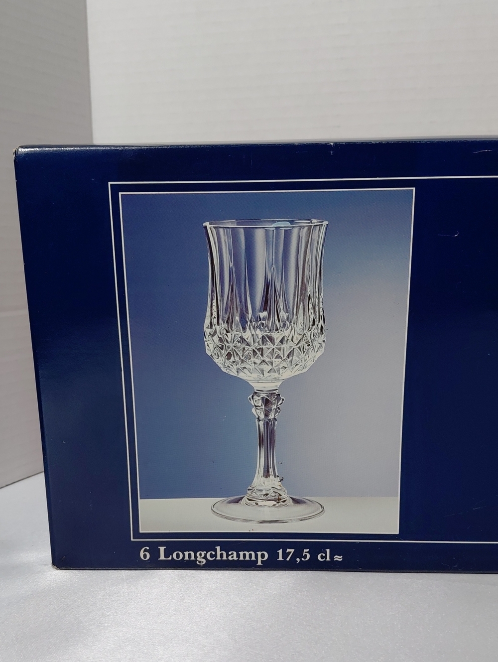 6 Cristal d'Arques Longchamp 17,5 cl Genuine Lead Crystal Wine Glasses